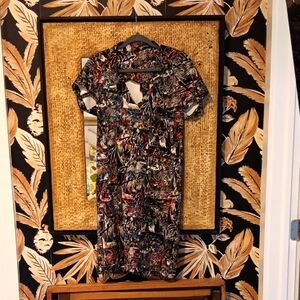 MCQ Alexander McQueen Colorful Abstract Print Dress